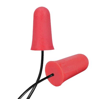 T-type disposable soft PU foaming earplug with wire