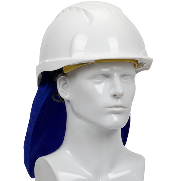 Evaporative Cooling Hard Hat Pad with Neck Shade